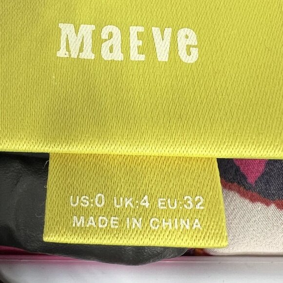 Maeve Anthropologie Womens Fit 4-6 Geometric Print Kimono Wrap Dress Artsy Fairy - Picture 12 of 14